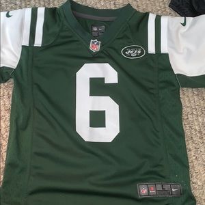 Nike size 7 Green and white Jets Sanchez Jersey